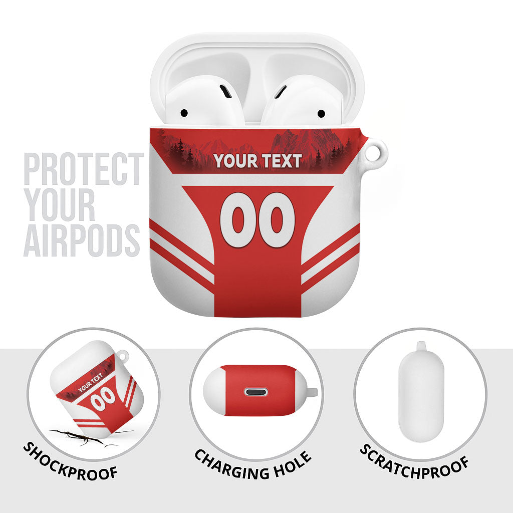 Custom Switzerland Football 2026 AirPods Case Swiss Alps Special Style