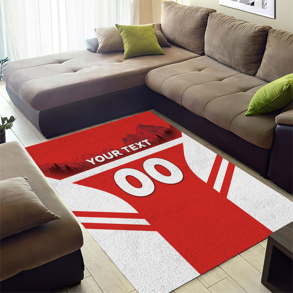 Custom Switzerland Football 2026 Area Rug Swiss Alps Special Style