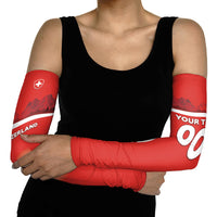 Custom Switzerland Football 2026 Arm Sleeves Swiss Alps Special Style