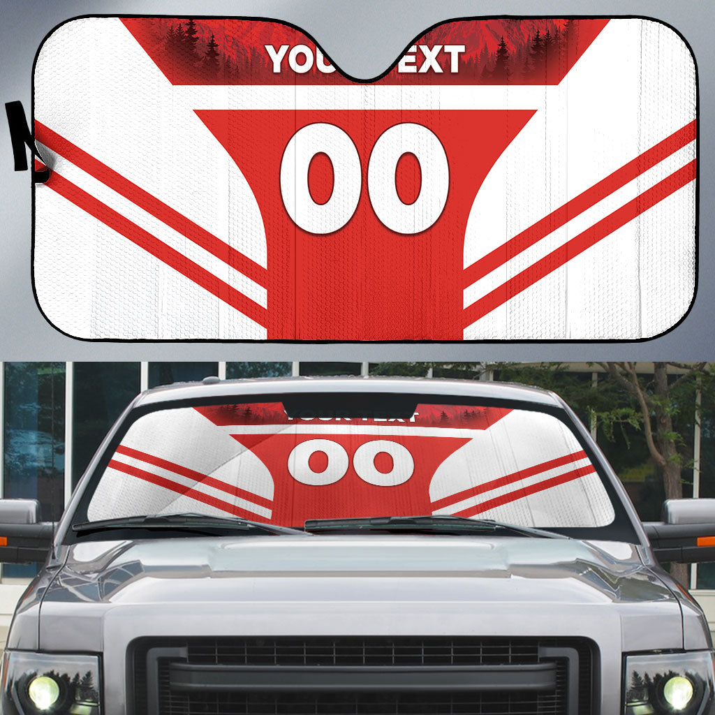 Custom Switzerland Football 2026 Auto Sun Shade Swiss Alps Special Style