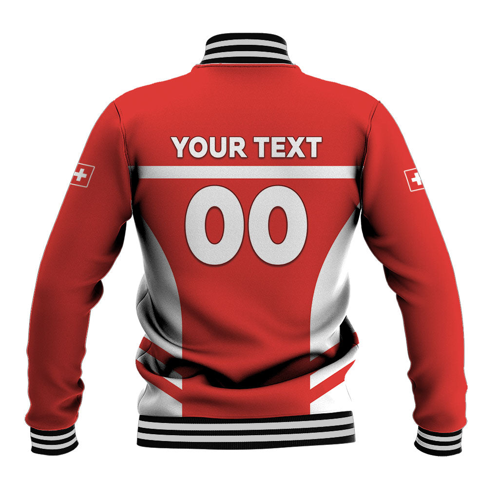 Custom Switzerland Football 2026 Baseball Jacket Swiss Alps Special Style