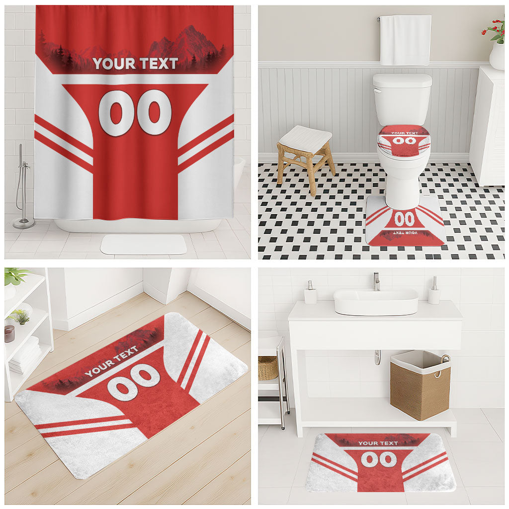 Custom Switzerland Football 2026 Bathroom Set Swiss Alps Special Style
