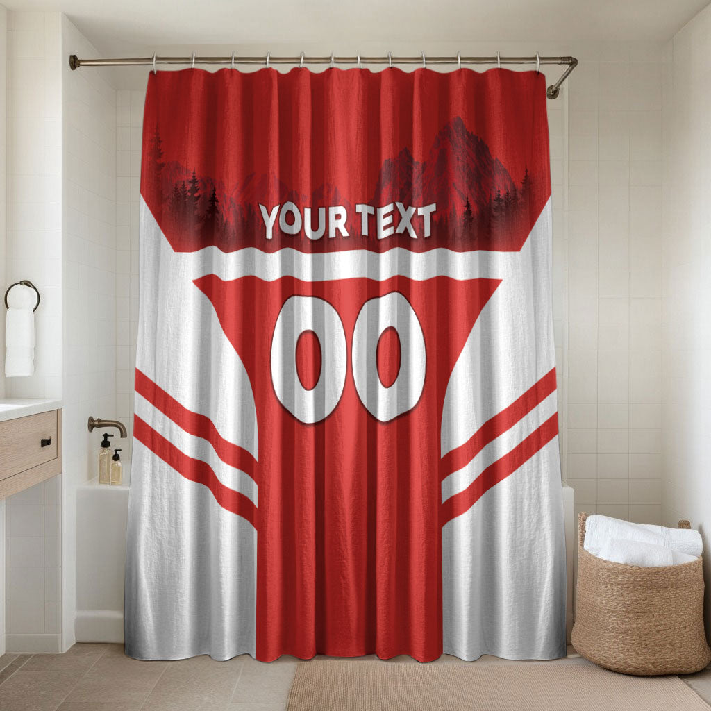 Custom Switzerland Football 2026 Bathroom Set Swiss Alps Special Style