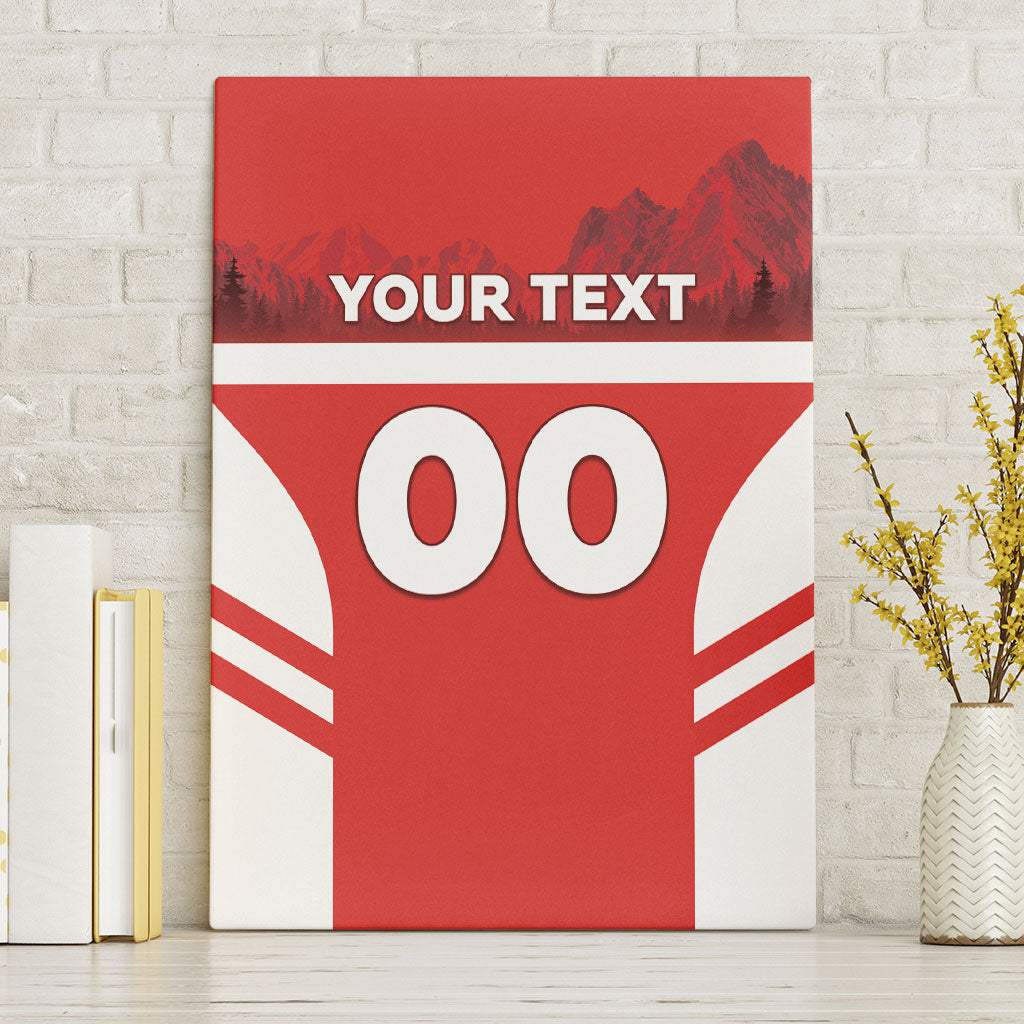 Custom Switzerland Football 2026 Canvas Wall Art Swiss Alps Special Style
