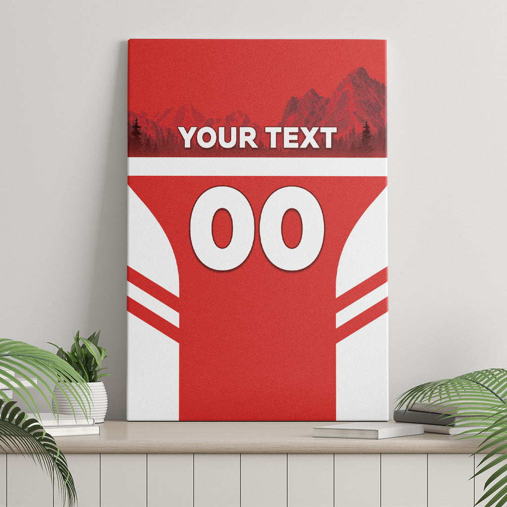 Custom Switzerland Football 2026 Canvas Wall Art Swiss Alps Special Style