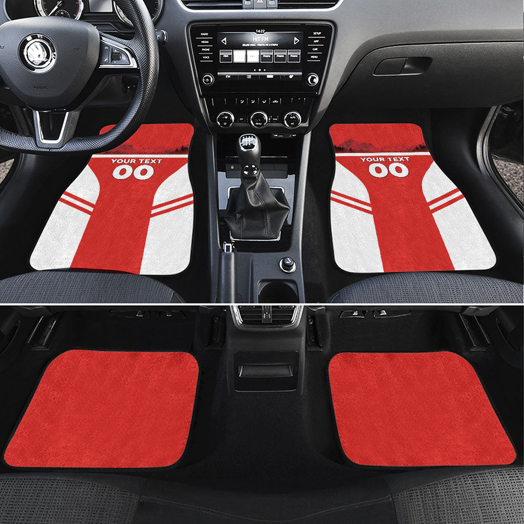 Custom Switzerland Football 2026 Car Mats Swiss Alps Special Style