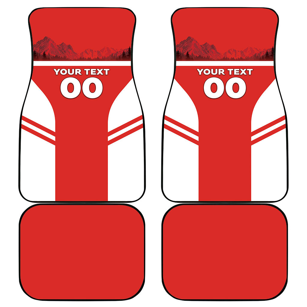 Custom Switzerland Football 2026 Car Mats Swiss Alps Special Style