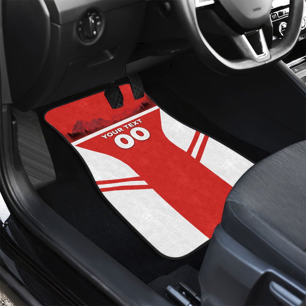 Custom Switzerland Football 2026 Car Mats Swiss Alps Special Style