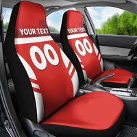 Custom Switzerland Football 2026 Car Seat Cover Swiss Alps Special Style
