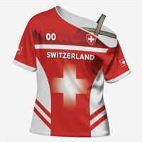 Custom Switzerland Football 2026 Cross Shoulder Shirt Swiss Alps Special Style