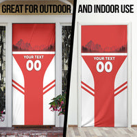 Custom Switzerland Football 2026 Door Cover Swiss Alps Special Style