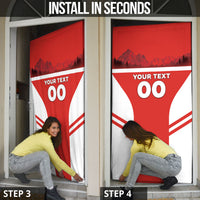 Custom Switzerland Football 2026 Door Cover Swiss Alps Special Style