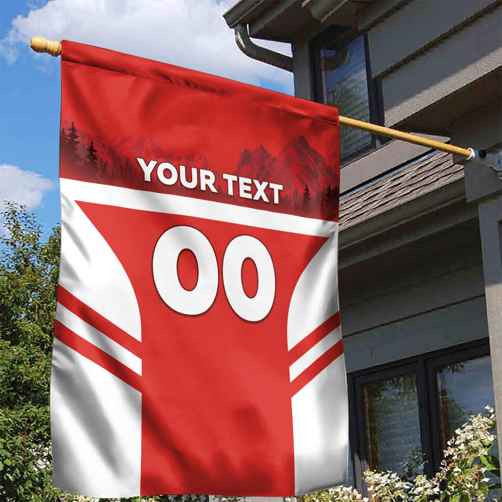 Custom Switzerland Football 2026 Garden Flag Swiss Alps Special Style