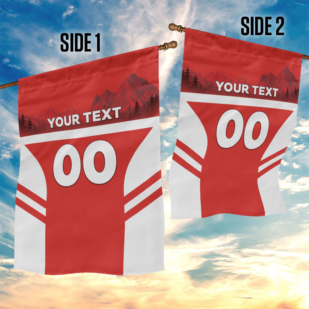Custom Switzerland Football 2026 Garden Flag Swiss Alps Special Style