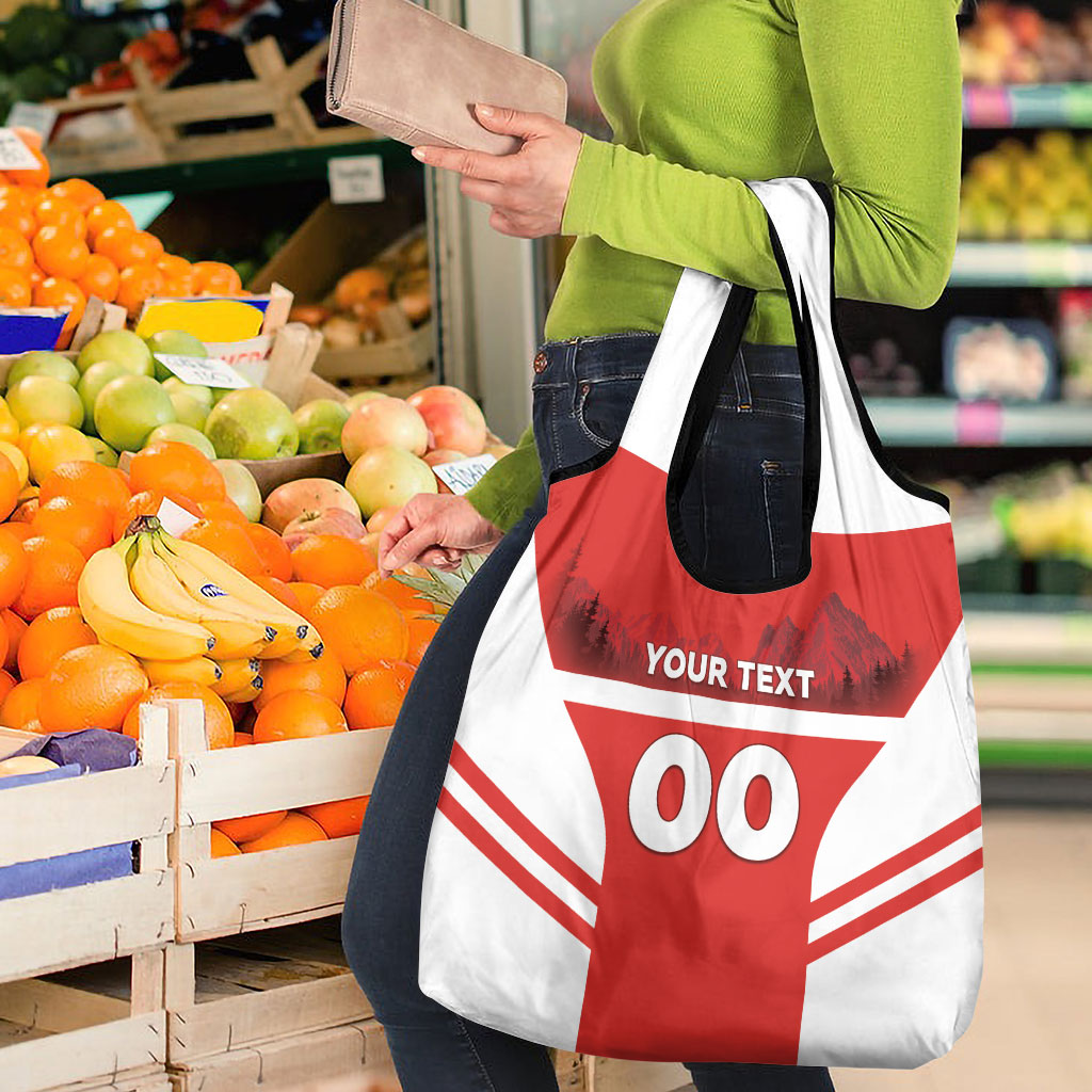 Custom Switzerland Football 2026 Grocery Bag Swiss Alps Special Style