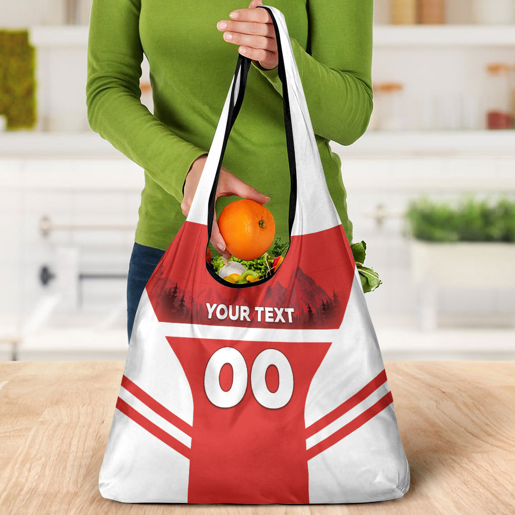 Custom Switzerland Football 2026 Grocery Bag Swiss Alps Special Style