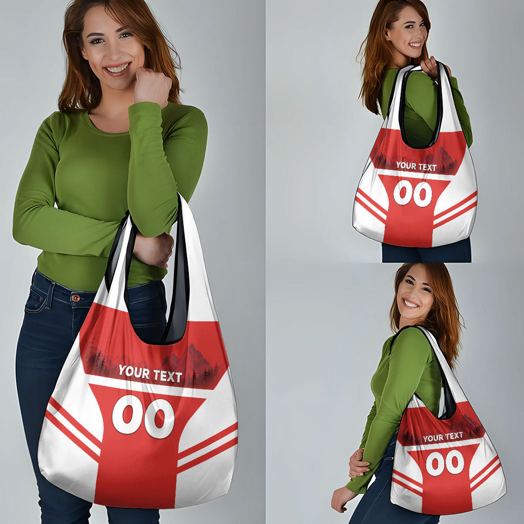 Custom Switzerland Football 2026 Grocery Bag Swiss Alps Special Style