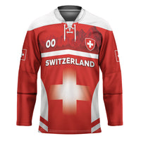 Custom Switzerland Football 2026 Hockey Jersey Swiss Alps Special Style