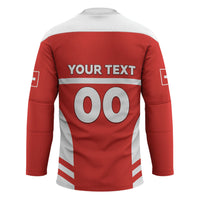 Custom Switzerland Football 2026 Hockey Jersey Swiss Alps Special Style