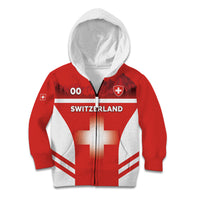 Custom Switzerland Football 2026 Kid Hoodie Swiss Alps Special Style