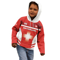 Custom Switzerland Football 2026 Kid Hoodie Swiss Alps Special Style