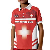 Custom Switzerland Football 2026 Kid Polo Shirt Swiss Alps Special Style