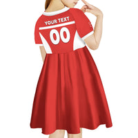 Custom Switzerland Football 2026 Kid Short Sleeve Dress Swiss Alps Special Style