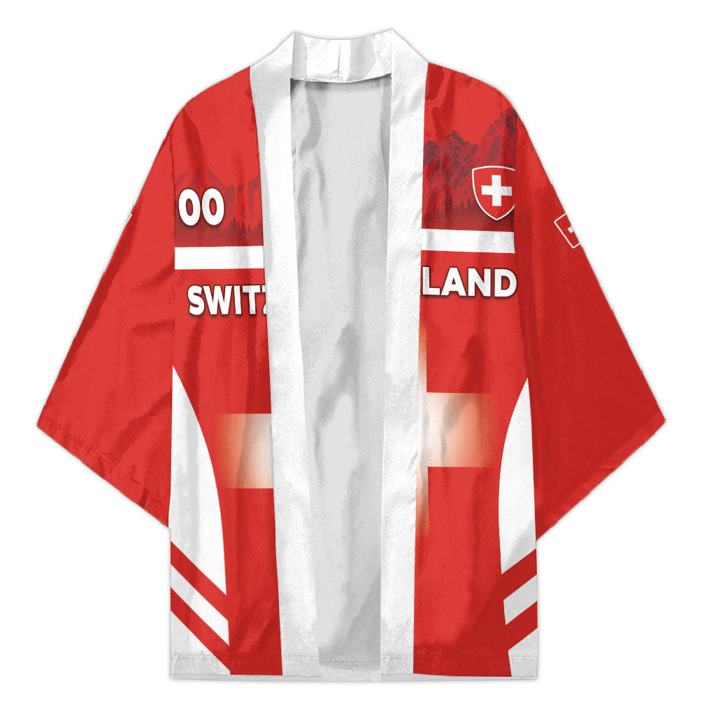 Custom Switzerland Football 2026 Kimono Swiss Alps Special Style