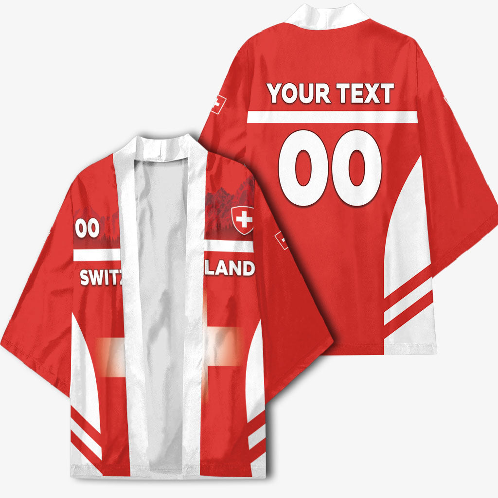 Custom Switzerland Football 2026 Kimono Swiss Alps Special Style