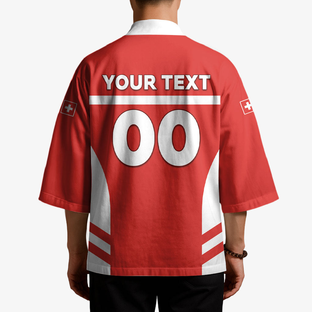 Custom Switzerland Football 2026 Kimono Swiss Alps Special Style