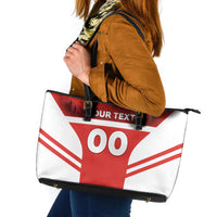 Custom Switzerland Football 2026 Leather Tote Bag Swiss Alps Special Style