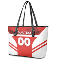 Custom Switzerland Football 2026 Leather Tote Bag Swiss Alps Special Style