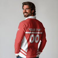 Custom Switzerland Football 2026 Long Sleeve Polo Shirt Swiss Alps Special Style