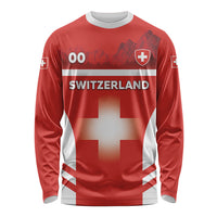 Custom Switzerland Football 2026 Long Sleeve Shirt Swiss Alps Special Style