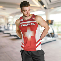 Custom Switzerland Football 2026 Men Tank Top Swiss Alps Special Style