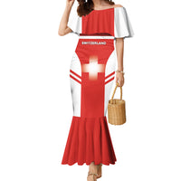 Custom Switzerland Football 2026 Mermaid Dress Swiss Alps Special Style