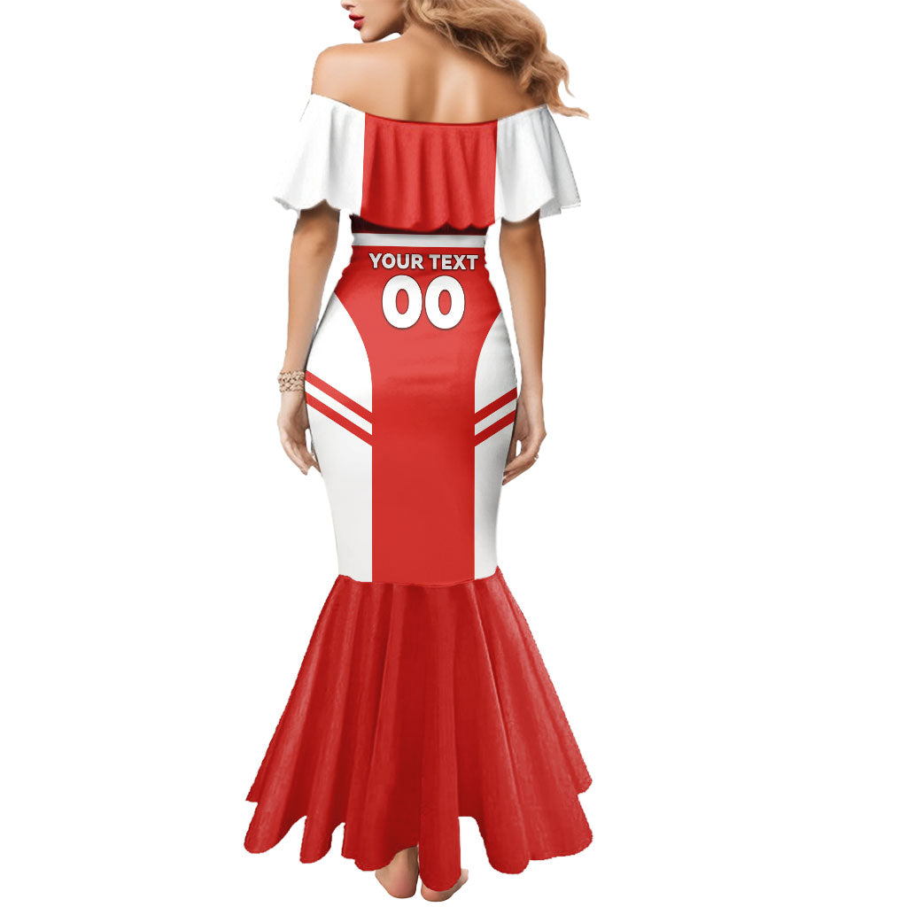 Custom Switzerland Football 2026 Mermaid Dress Swiss Alps Special Style
