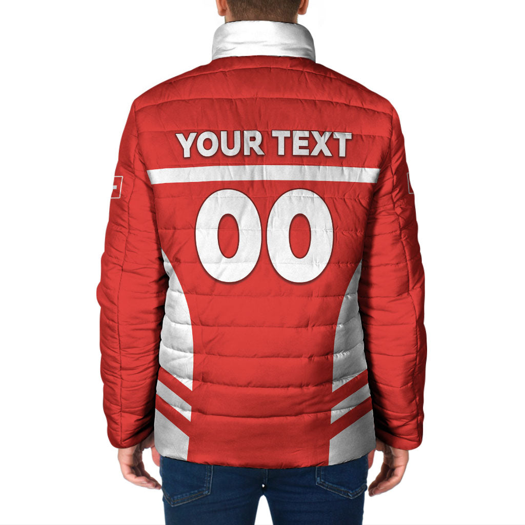 Custom Switzerland Football 2026 Padded Jacket Swiss Alps Special Style