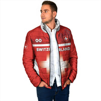 Custom Switzerland Football 2026 Padded Jacket Swiss Alps Special Style