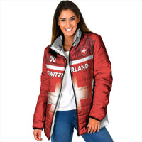 Custom Switzerland Football 2026 Padded Jacket Swiss Alps Special Style
