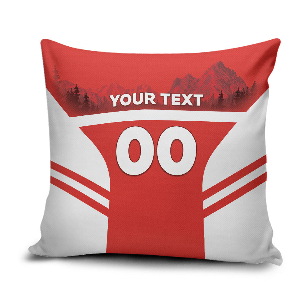 Custom Switzerland Football 2026 Pillow Cover Swiss Alps Special Style