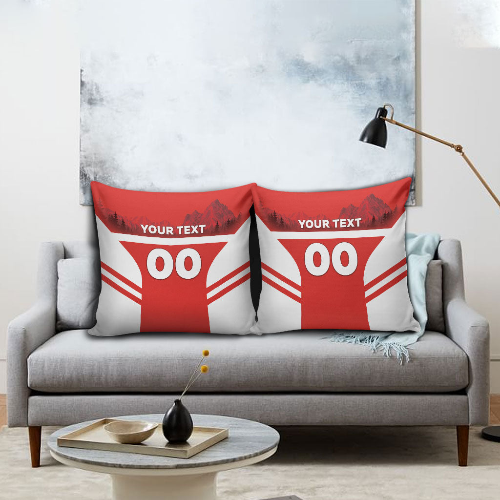 Custom Switzerland Football 2026 Pillow Cover Swiss Alps Special Style
