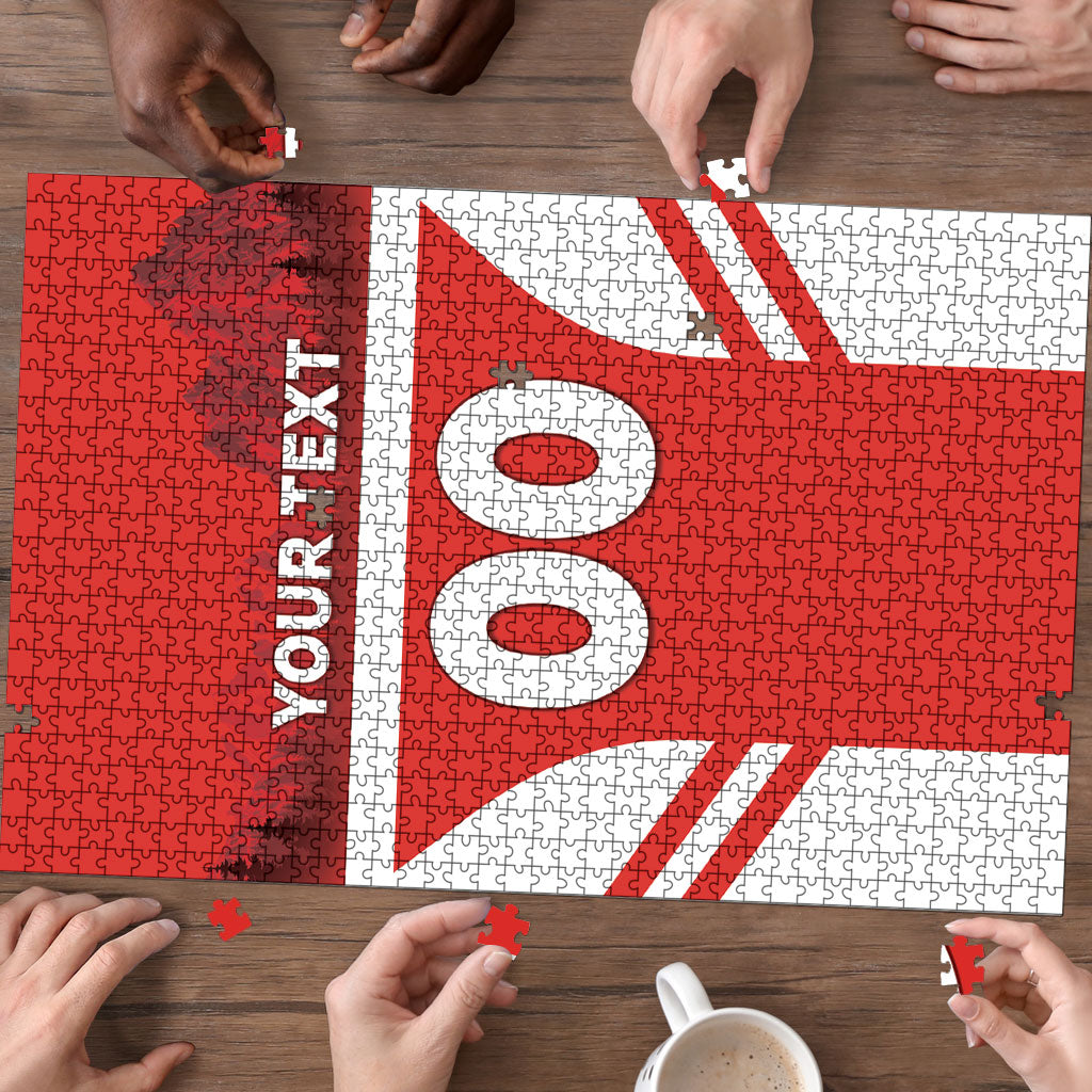 Custom Switzerland Football 2026 Puzzle Swiss Alps Special Style