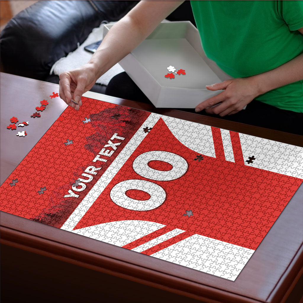 Custom Switzerland Football 2026 Puzzle Swiss Alps Special Style