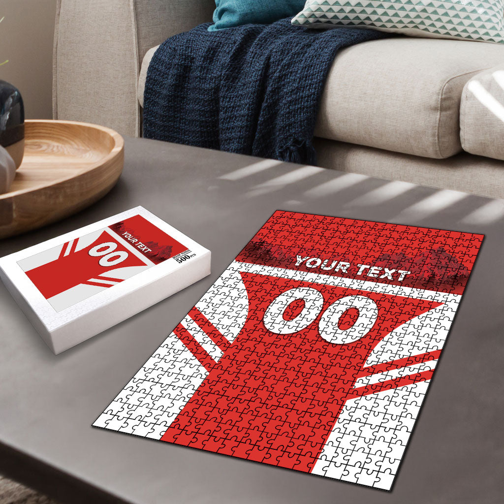 Custom Switzerland Football 2026 Puzzle Swiss Alps Special Style