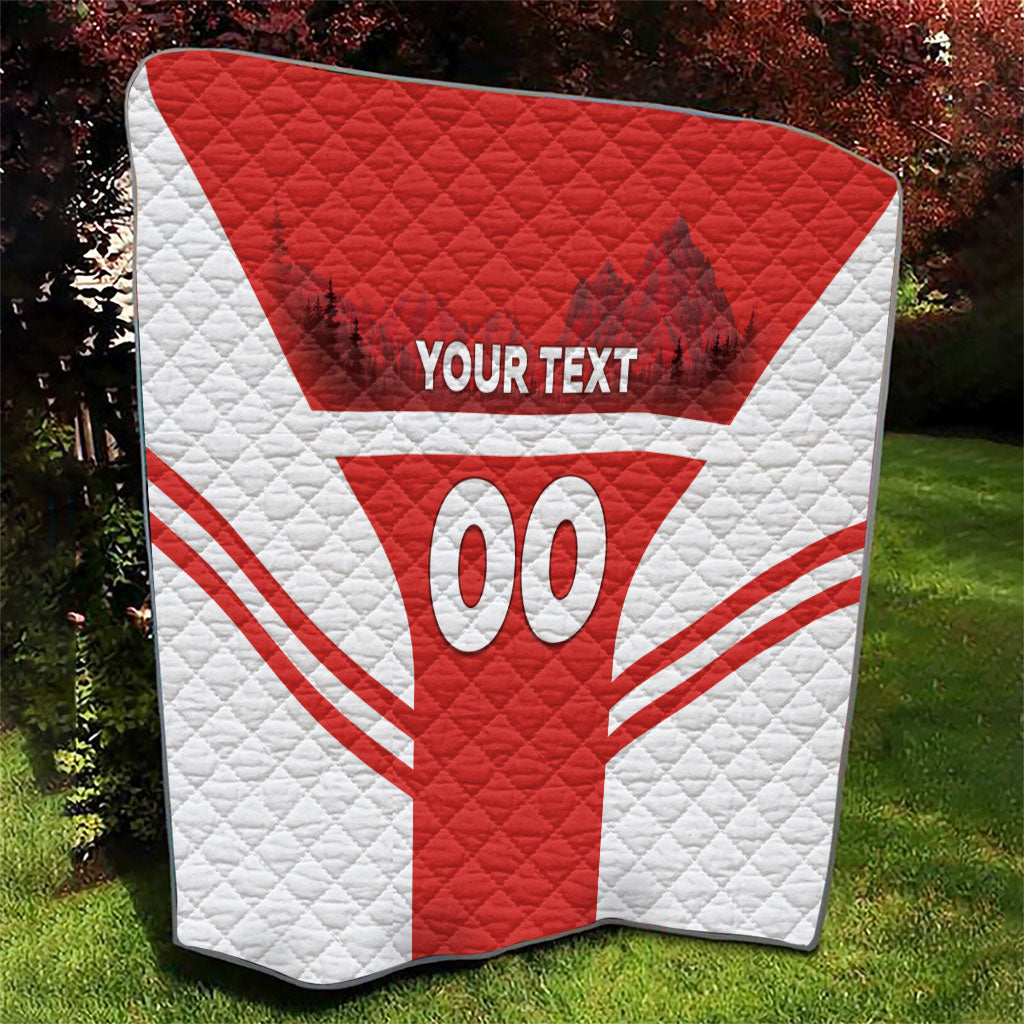 Custom Switzerland Football 2026 Quilt Swiss Alps Special Style