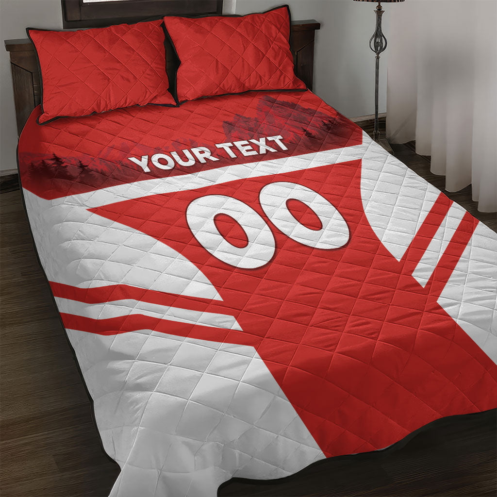 Custom Switzerland Football 2026 Quilt Bed Set Swiss Alps Special Style