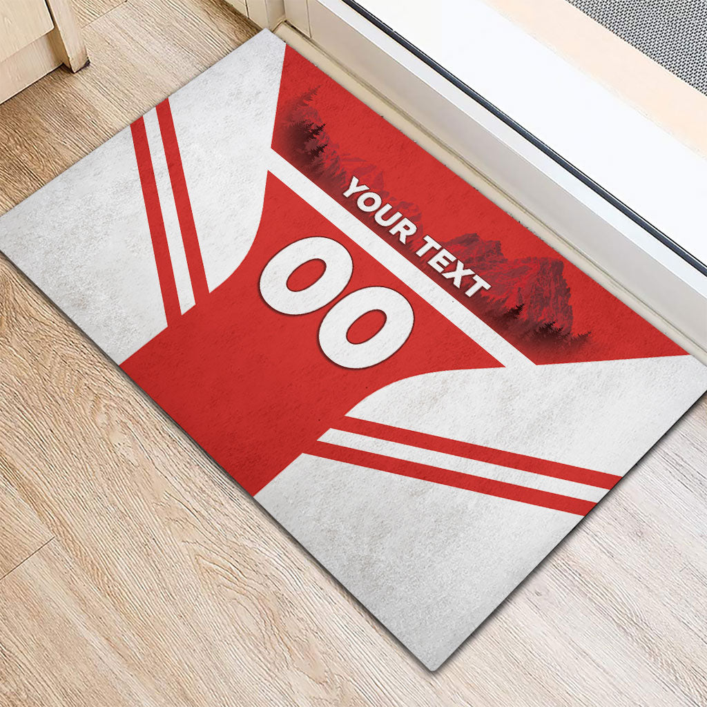 Custom Switzerland Football 2026 Rubber Doormat Swiss Alps Special Style