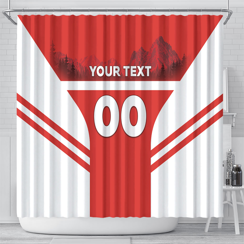 Custom Switzerland Football 2026 Shower Curtain Swiss Alps Special Style