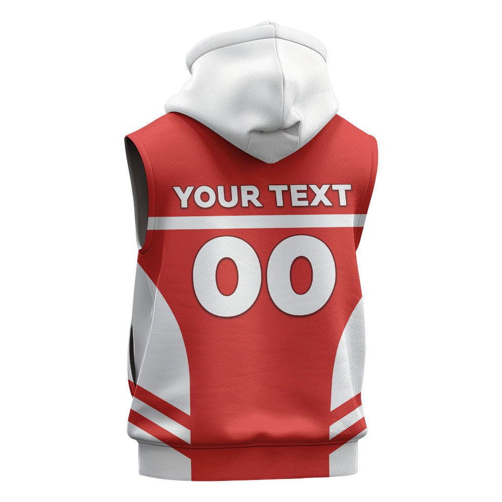 Custom Switzerland Football 2026 Sleeveless Hoodie Swiss Alps Special Style